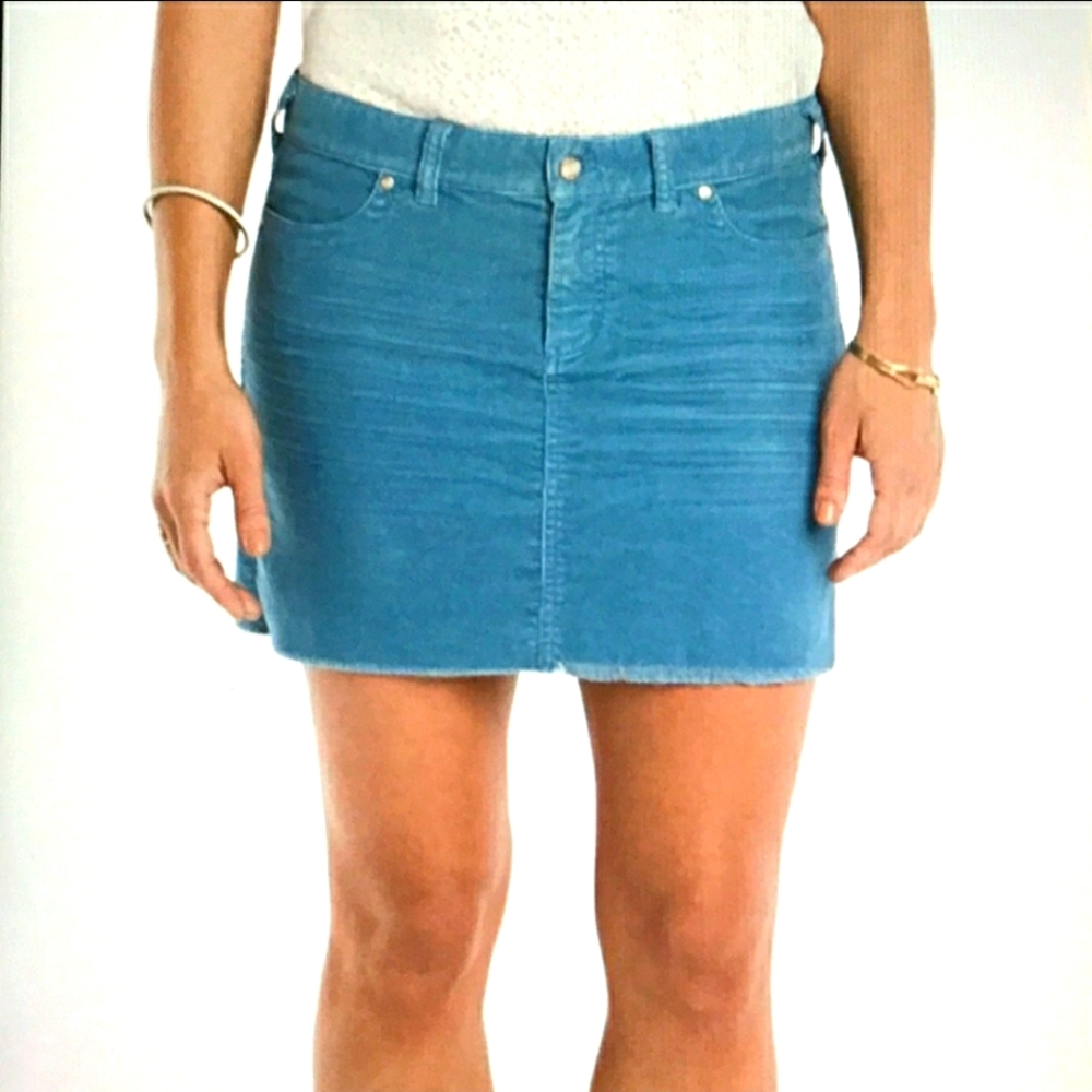 Carve Designs Oahu Skirt Corduroy Blue Women's